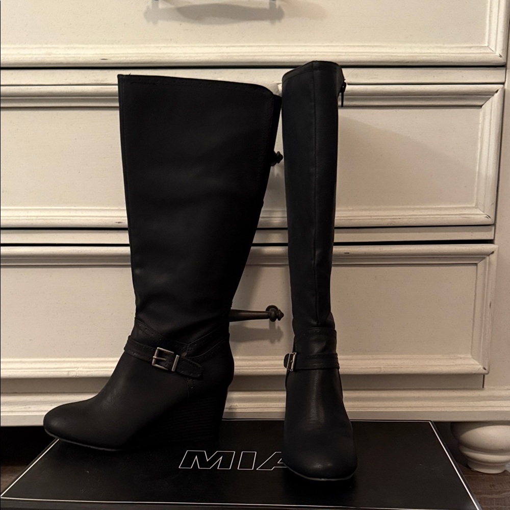 MIA Black Over the Knee Boots